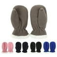 thumbnail image 3 of Sofullue Girls Winter Gloves Fleece Solid Color Winter Warm Thick Gloves Knit Mitten Furry Cuff Gloves with Plush Lining for Girl, 3 of 18
