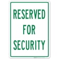 thumbnail image 1 of Reserved For Security Sign,, 1 of 5