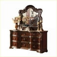 thumbnail image 4 of Bedroom Set Queen 5pc Traditional Wood Dark Walnut Brown with Marble Tops | Wood | Wingback Beds, 4 of 7