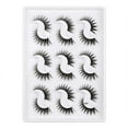 thumbnail image 1 of 9 Pairs False Eyelashes Fake Lashes Long Makeup 3D Mink Lashes Eyelash Extension Mink Eyelashes For Beauty, 1 of 4