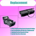 thumbnail image 4 of Center Dash AC Outlet Air Vent Panel, Fits For Audi Q5 2009-2018, OE:8R1820951 8R1820901, Dashboard Trim Cover Outlet Grille Panel.-black-left, 4 of 6