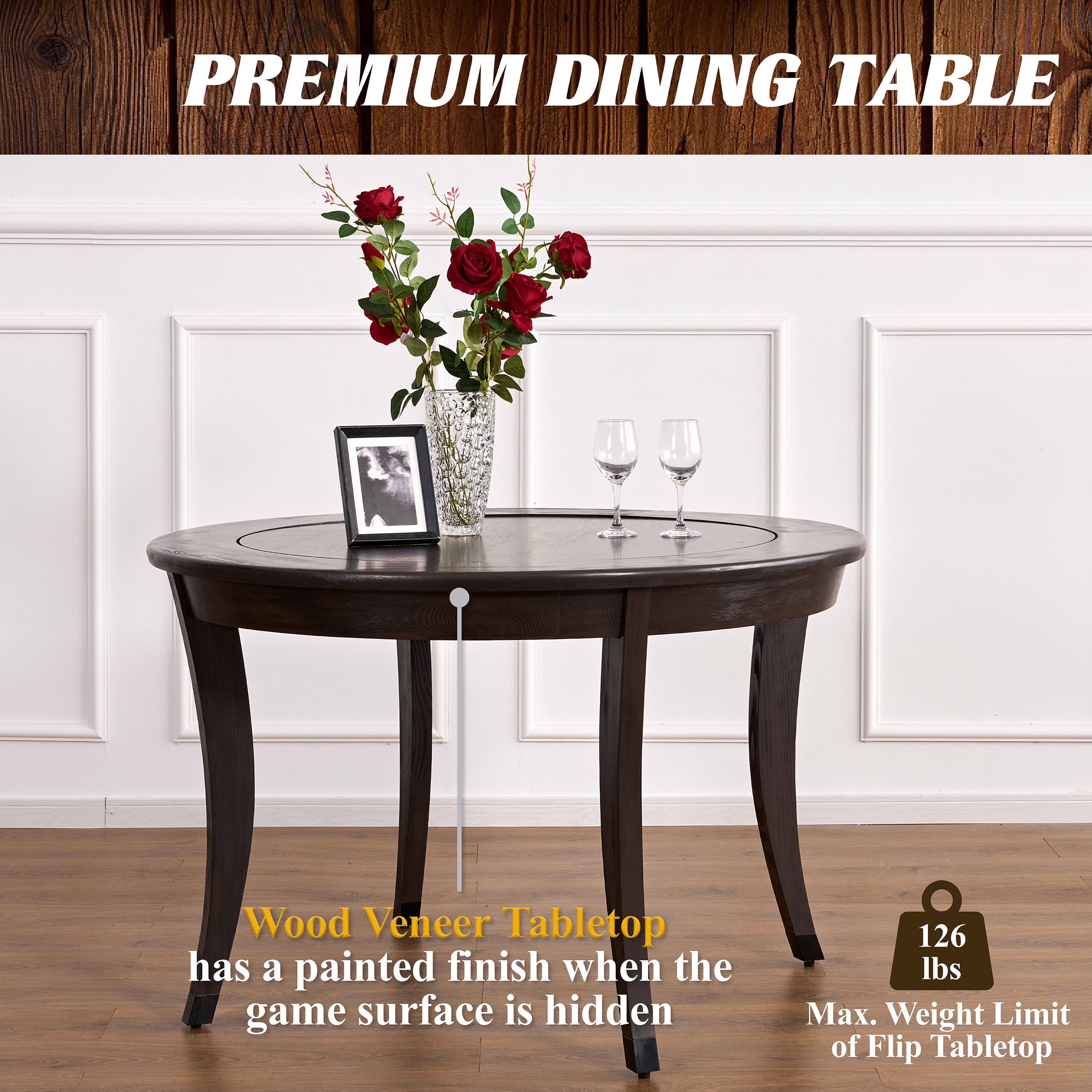 Free Shipping! Barrington Billiards 48-in 2-in-1 Poker Dining