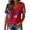 Red, variant on Womens 250Th Anniversary Usa Shirt Women's Casual V Neck Short Sleeve Tee Independence Day Print Women Tshirts Black L