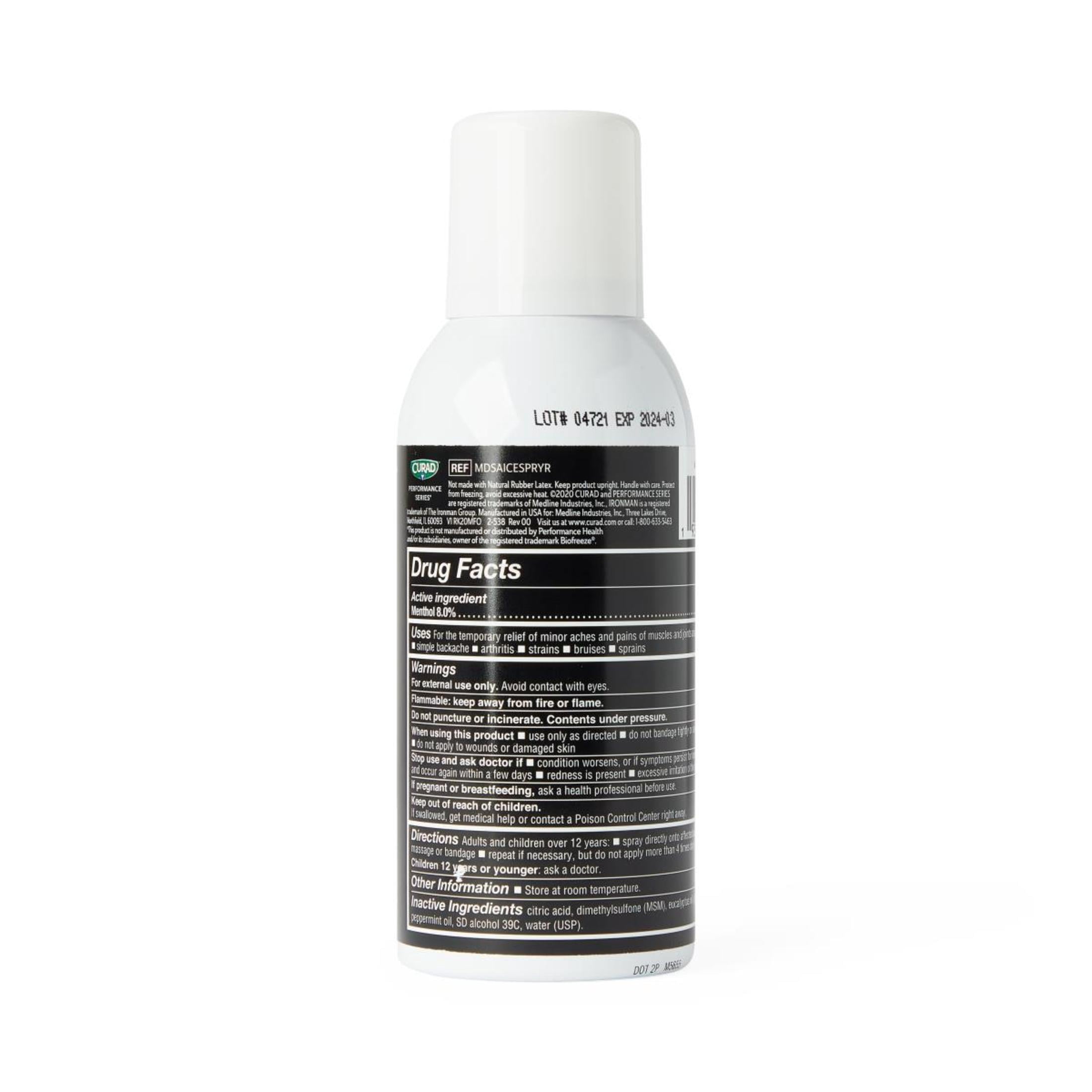 (2 pack) CURAD® ActivICE™ Cooling Spray, 4 oz