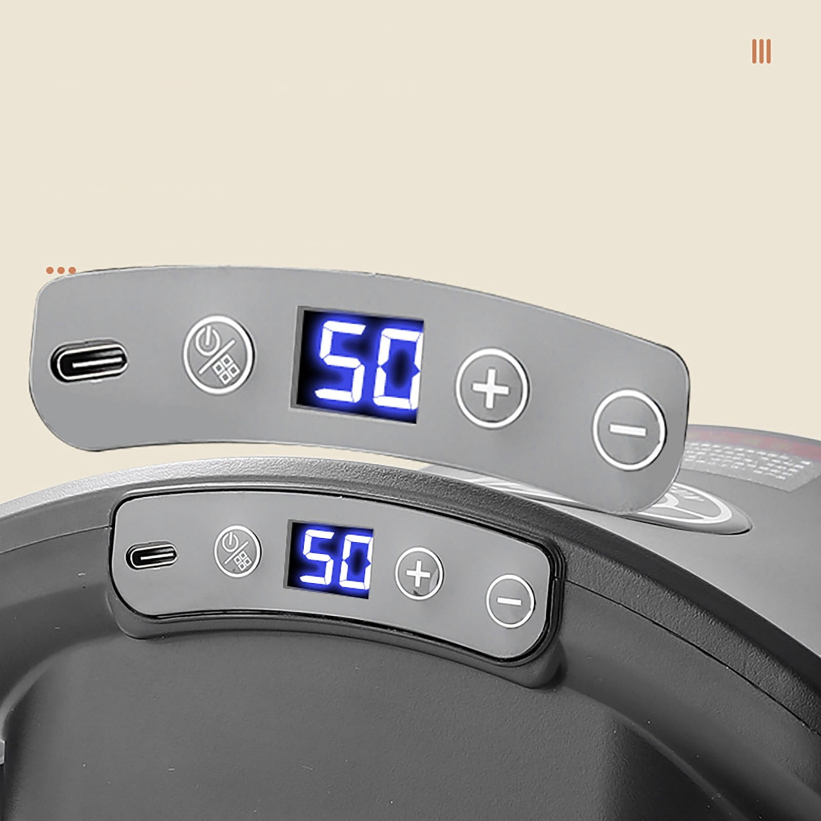 Massage Gun, 6 Head Deep Tissue Quiet Massager, Portable Muscle Massage Gun for Back Neck Muscle Relieve, 9 Levels Speed Modes, Digital Display 6 Massage Heads Link Drive System