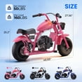 thumbnail image 2 of 39cc Gas Power Mini Bike, 20MPH 4 Stroke Dirt Bike for Teens, Heavy Duty Gas Mini Bike with Wide Air Tires, Rear Disc Brake, Max 160LBS Load Mini Gas Dirt Bike,Pink, 2 of 7