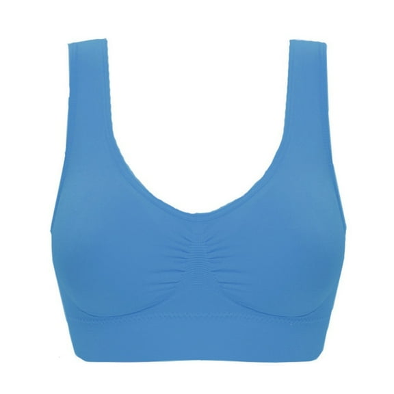 Fengactive 3PC Women's Sports Bra Comfort Workout Solid Color Low-Impact Activity Sleep Bras