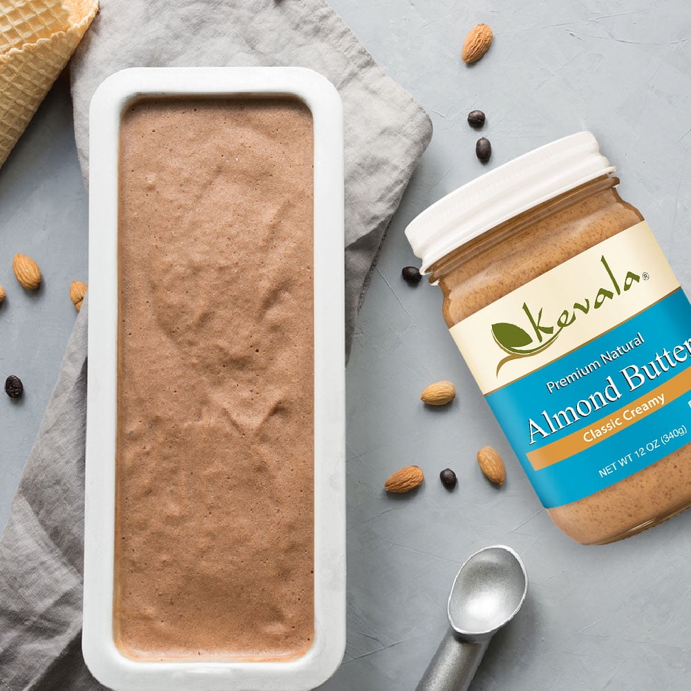 Kevala Almond Butter Creamy, 12 oz (3pack), Glass Jar, Gluten-Free Spread