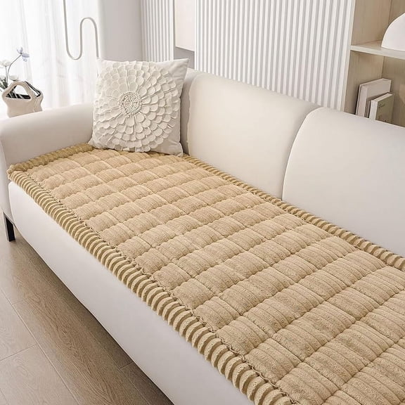 Zeokiar Smiry Couch Cover for Dogs Washable, Non Slip Fuzzy Pet Couch Covers for 3 Cushion Sofa Pet Friendly, Thick Soft Sofa Slipcovers Cushion Protector