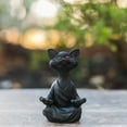 thumbnail image 5 of black cat Old World Christmas Ornaments Cat Blown Ornaments for Christmas Tree finely carved （12*8*18 cm）, 5 of 5