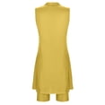 thumbnail image 4 of LIUJUNSHOP Tennis Dress for Women, Tennis Golf Dresses with Built in Shorts and Pockets for Sleeveless Workout Athletic Dresses Yellow S, 4 of 4