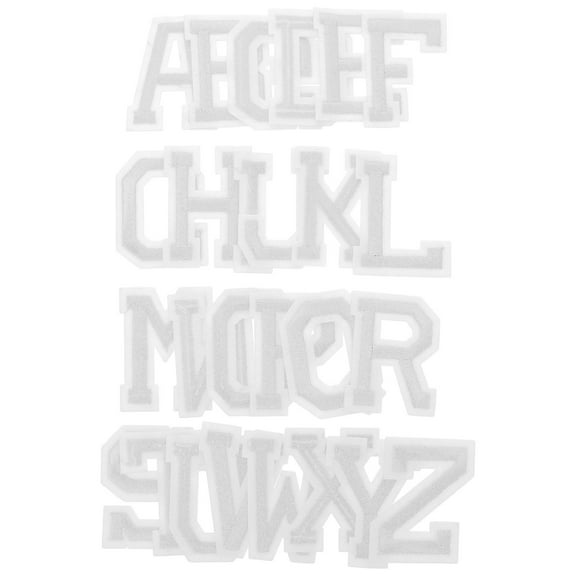 COSMOBETTY 2 Embroidery Patch Diy Letter Stickers For Clothes Bags Crafts Hot Melt Patches For Creative Decoration