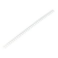 thumbnail image 1 of Iron Wire Double Loop Binding Spine, 6.4mm Diameter, 34 Teeth, 3:1 Pitch, 20 Sheets, 360 Degree Rotation, Nylon Coated, for Documents, Books, Notes, Reports, 1 of 7