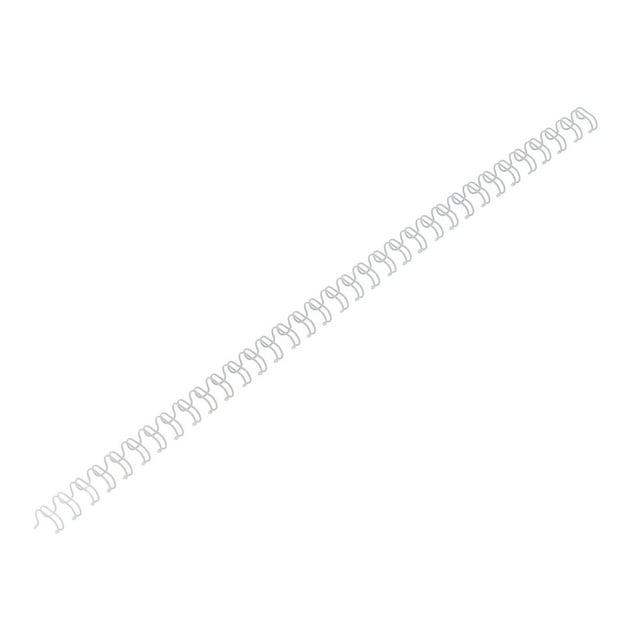 Iron Wire Double Loop Binding Spine, 6.4mm Diameter, 34 Teeth, 3:1 Pitch, 20 Sheets, 360 Degree Rotation, Nylon Coated, for Documents, Books, Notes, Reports