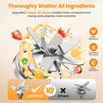 thumbnail image 3 of Blenders for Kitchen, 2000W Blender for Smoothies 35000 RPM Professional Grade High-Speed Smothie Blender with 68oz Pitcher & 27oz To-Go Cup for Smoothies, Ice, and Frozen Fruit, 3 of 8