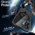 thumbnail image 5 of JETech Magnetic Case for iPhone 16 6.1-Inch Compatible with MagSafe, Shockproof Phone Bumper Cover, Anti-Scratch Clear Back (Black), 5 of 6