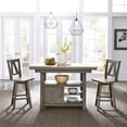 thumbnail image 6 of Lindsey Farm Light Gray Counter Height Swivel Chair (RTA)-Set of 2, 6 of 7