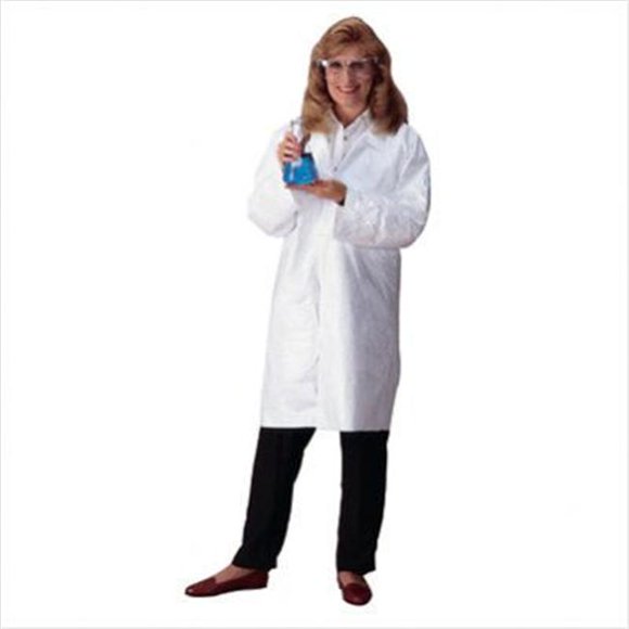 DuPont 251-TY210S-XL Manteau de Laboratoire Tyvek à Boutons-Pression à l'Avant