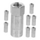 thumbnail image 5 of unbranded 8Ud Conector De Acoplador Plata Para Lubricacion Eficiente Con Boquilla Fácil De Limpiar, 5 of 8