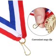 thumbnail image 2 of BEMS-25 Medallas rojas, blancas y azules, premios de cinta, cinta para el cuello, 2 of 5