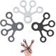 thumbnail image 1 of Set med 3 motståndsbandshandtag Handspänning Hand Expander Exerc, 1 of 3