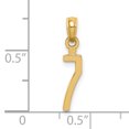 thumbnail image 3 of 14k Polished Number 7 Pendant NU07, 3 of 4