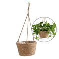 thumbnail image 3 of Maceta colgante de jardín, cesta de almacenamiento de plantas de macramé, tejida con cuerda, para interior y exterior, color primario L, 3 of 7