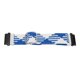 thumbnail image 4 of Correa de reloj de repuesto Bling Bling ajustable de nailon a prueba de sudor Para T REX 2 Ultra azul blanco, 4 of 12