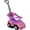 Pink, variant on ChromeWheels 3 in 1 Ride on Toys Pushing Car Red