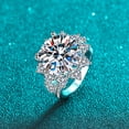 thumbnail image 4 of 10ct Moissanite Wedding Bands D Color VVS1 Clarity Sterling Silver Diamond Rings for Women Yellow/Green/Pink Moissanite Engagement Rings with Certificate, 4 of 9