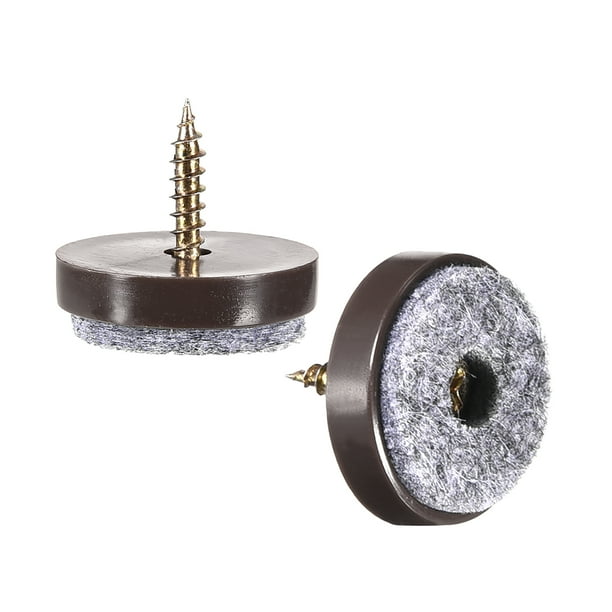 Furniture Feet Nail Protector Screw In 24mm Dia for Wooden Table Chair