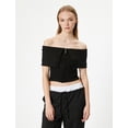 thumbnail image 5 of Off Shoulder T-Shirt, 5 of 6