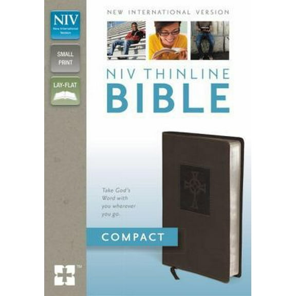 Pre-Owned NIV, Thinline Bible, Compact, Imitation Leather, Brown, Red Letter Edition (Unknown) 0310438187 9780310438182