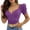 Purple, variant on Womens Summer Tops Active 5 Women Casual Womens Clothes Winter Trendy Indoor Sweater Shirt Women Summer Tops plus Wrap Top Fuchsia Workout Ladies Layering Tees Party Shirts Tunics Long Sleeve S
