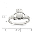 thumbnail image 3 of Sterling Silver Solid Claddagh Ring, 3 of 6