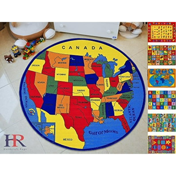 handcraft rugs educational rugs united states map for school classroom