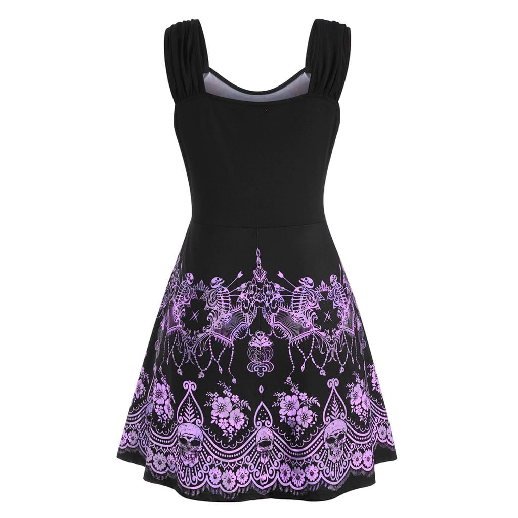purple tank top dress