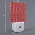 thumbnail image 3 of Night Light Plug in LED Lamp Automatic Sensor Night Lights Plug into Wall Western Texas Star Rustic Wood Farm Pattern Bedroom Hallway Bright Decor Square Dim FYBTO s for Kids Children Girl, 3 of 3