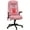 Pink, variant on Ergonomic Office Chairs, High Back Vibration Massage Office Chair with 6 Points, Hight Adjustable Computer Desk Chair, Reclining Office Chair with Retractable Footrest and Remote, Brown
