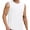 White, variant on Mens Tank Top Quick Drying Workout Sleeveless Gym Muscle Shirts Solid Color Lightweight Wicking Athletic Tee Shirt Grey, Size XXXXL