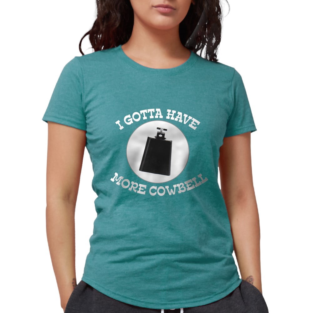 CafePress - CafePress - More Cowbell Women's Dark T Shirt - Womens Tri ...