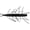 Black, variant on Big Bite Baits Fuzzy Scentsation Stick 4" Soft Stickbait Albino