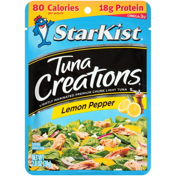 StarKist Tuna Creations, Lemon Pepper, 2.6 oz Pouch