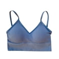thumbnail image 1 of Sujetador de yoga para mujer - Camiseta deportiva sin mangas sexy, tejido de poliéster, diseño push up, talla única para 40-70 kg, para fitness/yoga, 1 of 5
