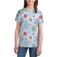 thumbnail image 3 of Wukai Sea Turtle Youth Unisex Short Sleeve T-Shirt for Boys, Girls, Teens, and Kids-Medium, 3 of 7