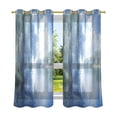 thumbnail image 6 of Yayeee Window Curtains Light Filtering 63"x42" Grommet Panel Pair Home Living Room Decor, Plants and River, 6 of 7