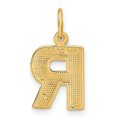 thumbnail image 3 of Auriga Fine Jewelry 14K Yellow Gold Satin Letter R Initial Pendant for Women, 3 of 6