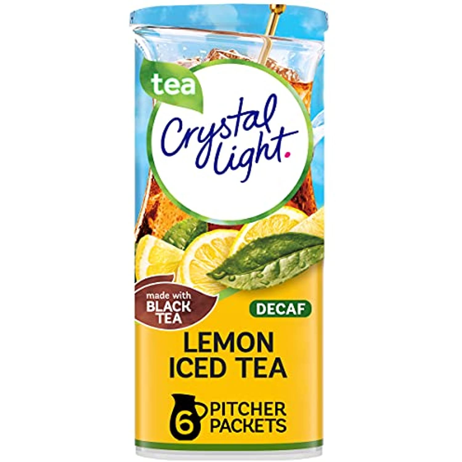 Crystal Light SugarFree Decaffeinated Lemon Iced Tea Naturally