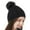 Black, variant on Women's Fashion Knitted Beanie Hat Fall Winter Wool Warm Hat Soft Outdoor Casual Sports Cap Hat(Brown,Free Size)