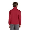thumbnail image 2 of SPORT-TEK Boy's Fleece Full-Zip Jacket_Deep Red_XL, 2 of 6